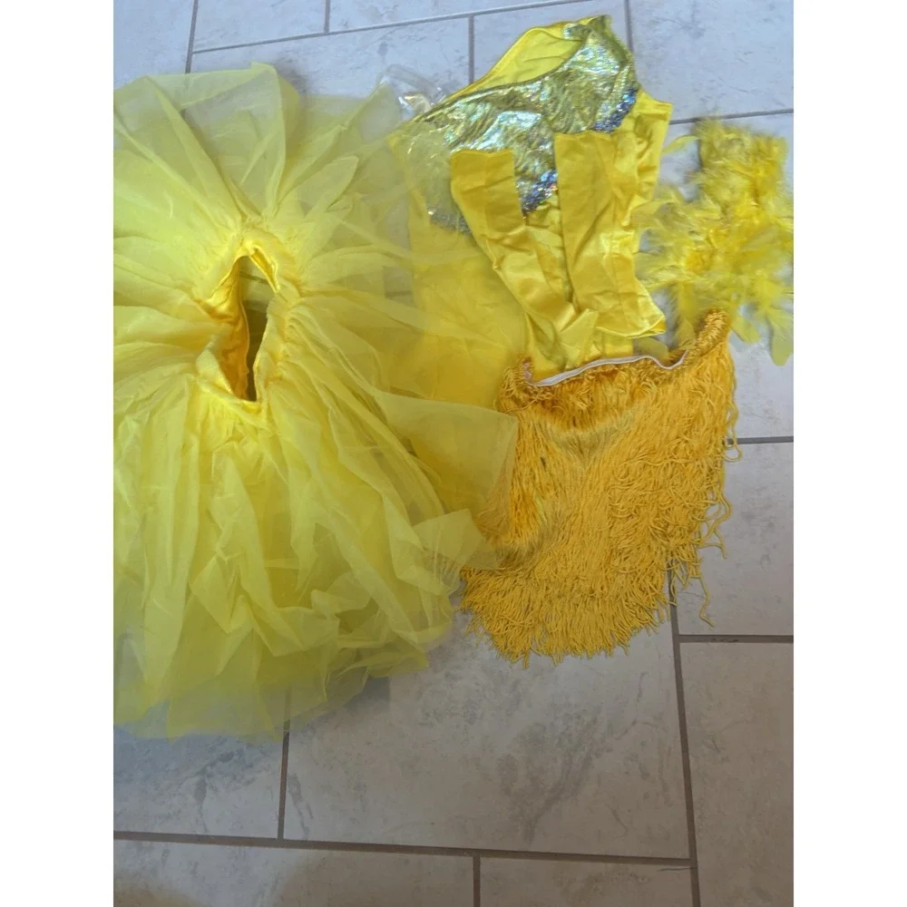 ✨ Costume Gallery Dance‎ Costume Child Medium Yellow